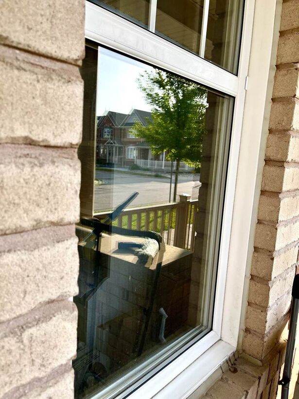 Clean interior window view after cleaning